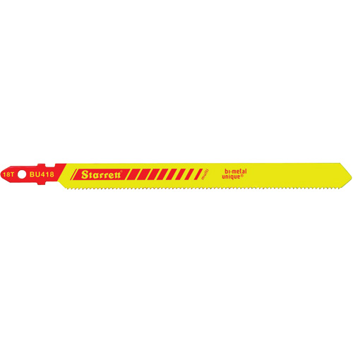 Lames pour scie sauteuse Unified Shank, Bim&eacute;tal, 4" lo, 18 dents par pouce Dufferin Supply