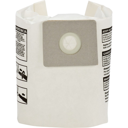 Sacs filtrants pour d&eacute;bris secs jetables de type B, 2 - 2,5 gal. US Dufferin Supply
