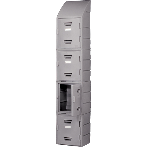 Locker, 15" x 15" x 31", Grey, Assembled Dufferin Supply