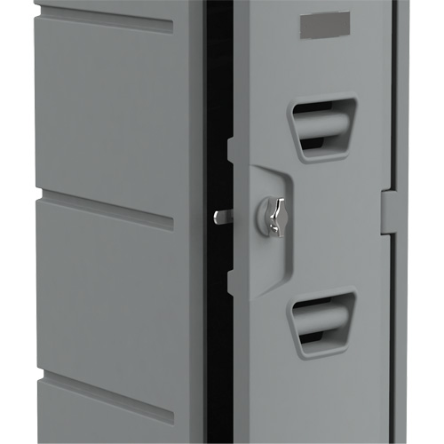 Locker, 12" x 15" x 47", Grey, Assembled Dufferin Supply