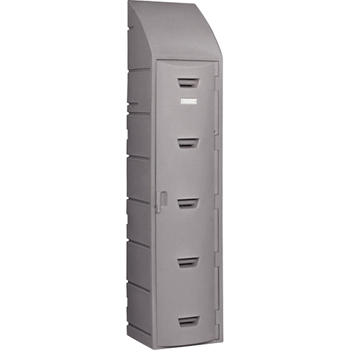 Locker, 15" x 18" x 73", Grey, Assembled Dufferin Supply