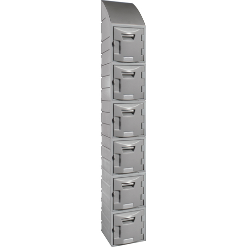 Locker, 12" x 15" x 12", Grey, Assembled Dufferin Supply