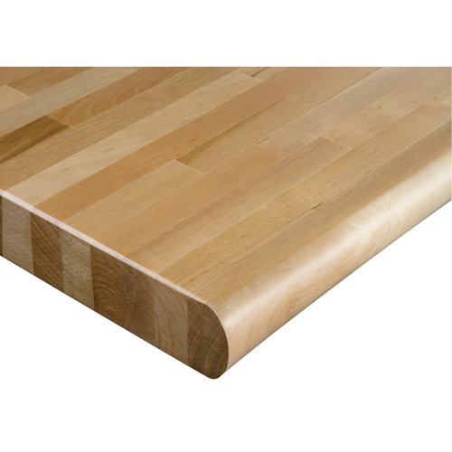 Dessus d'&eacute;tabli en bois dur stratifi&eacute;, 48" la x 24" p, Bordure Arrondi, &eacute;paisseur 1-3/4" Dufferin Supply