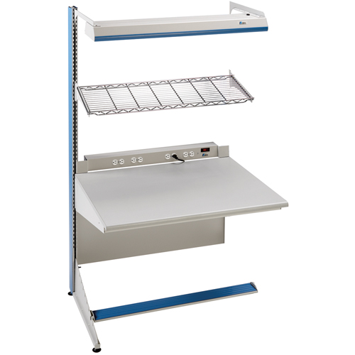 Arlink Preconfigured Workstation, 60" W x 28" D x 84" H, Single Sided Add-On Dufferin Supply