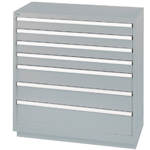 Drawer Cabinets, 7 Drawers, 40-1/4" W x 22-1/2" D x 41-3/4" H, Grey Dufferin Supply