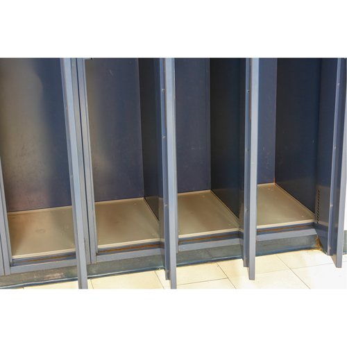Locker Base Insert, Fits Locker Size 12" x 15", Light Grey, Plastic Dufferin Supply