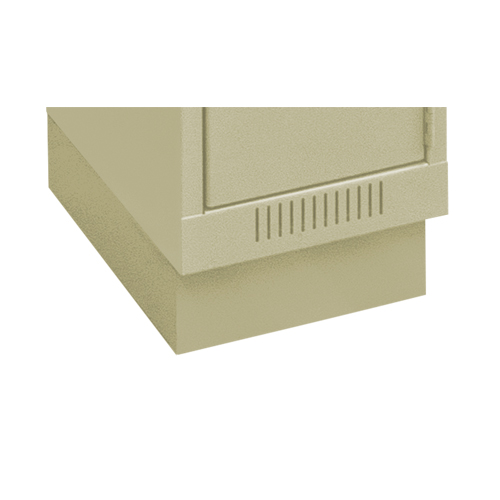 Clean Line Economy Lockers Recessed Base, 1 Banks, 4" H x 12" W x 18" D, Beige, Steel Dufferin Supply