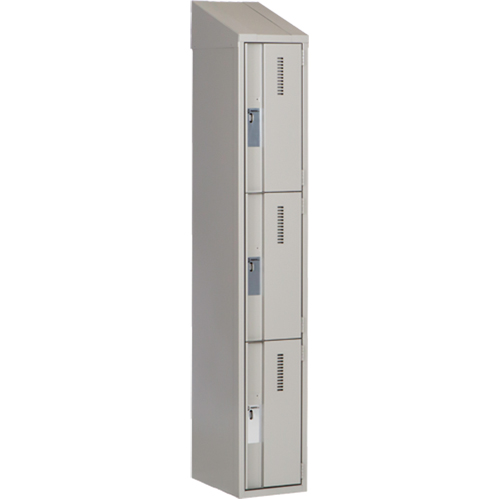 Casiers robustes Concorde, 3 niveaux, 12" x 18" x 78", Acier, Gris, Soud&eacute; (assembl&eacute;) Dufferin Supply