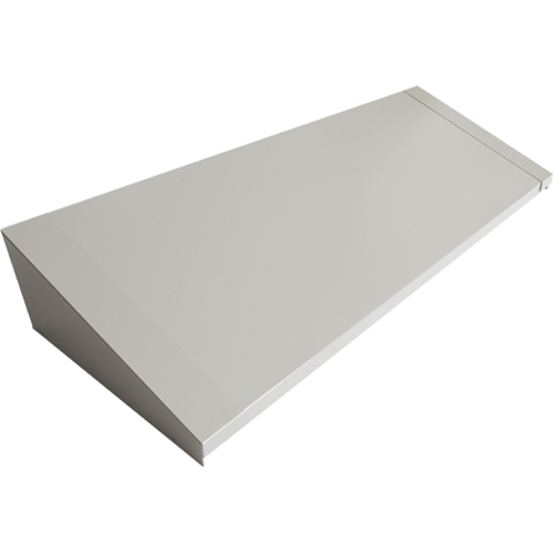 All-Welded Concorde - Heavy-Duty Lockers Sloping Top, 4 Bank, 18" D x 48" W x 6" H, Grey, Steel Dufferin Supply