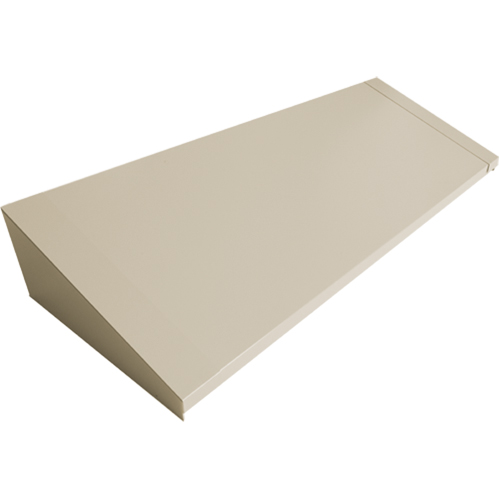 Dessus inclin&eacute; pour casiers robustes enti&egrave;rement soud&eacute; Concorde, Bloc de 4, 18" p x 48" la x 6" ha, Beige, Acier Dufferin Supply