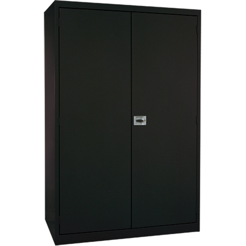Armoires de rangement Hi-Boy profondes, Acier, 4 Tablettes, 72" h x 36" la x 24" P, Noir Dufferin Supply