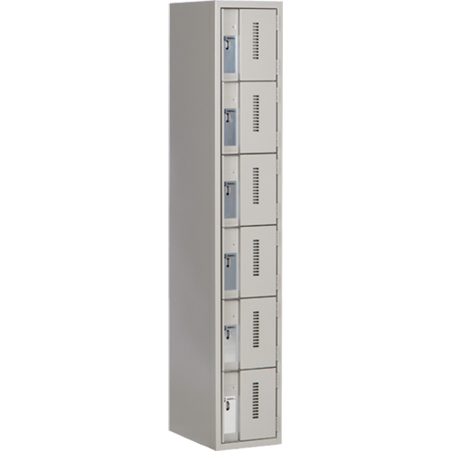 Casiers robustes Concorde, 6 niveaux, 12" x 18" x 72", Acier, Gris, Soud&eacute; (assembl&eacute;) Dufferin Supply