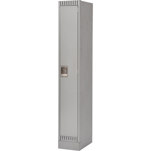 Assembled Lockers, 12" x 18" x 72", Steel, Grey, Rivet (Assembled) Dufferin Supply