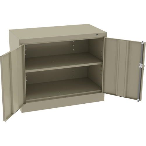 Standard Desk-High Cabinet, Steel, 30" H x 36" W x 18" D, Beige Dufferin Supply