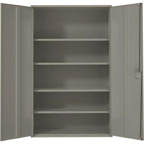Armoire de rangement Hi-Boy tr&egrave;s large, Acier, 4 Tablettes, 72" h x 48" la x 24" P, Gris Dufferin Supply