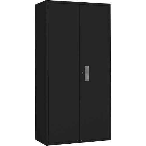 Wardrobe Storage Cabinet, Steel, 36" W x 18" D x 72" H, Black Dufferin Supply