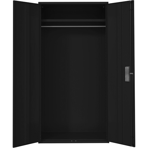 Wardrobe Storage Cabinet, Steel, 36" W x 18" D x 72" H, Black Dufferin Supply