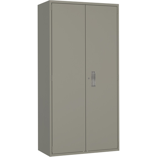 Combination Storage Cabinet, Steel, 6 Shelves, 72" H x 36" W x 18" D, Grey Dufferin Supply