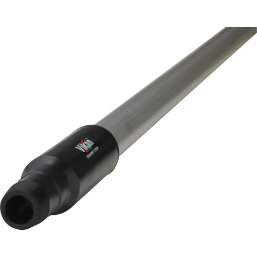 Transport Line Handle, Aluminum/Polypropylene, Ergonomic, Euro Threaded Tip, 1-1/4" Diameter, 59" Length Dufferin Supply