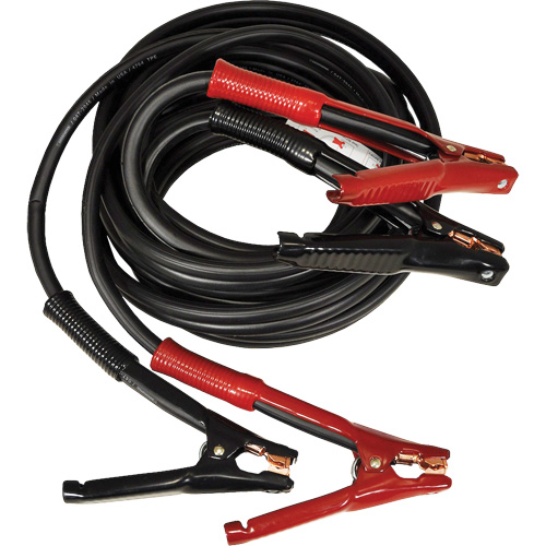 Super Heavy-Duty Booster Cable with Flexi-Spring Strain, 1/0 AWG, 800 A, 25' Cable Dufferin Supply