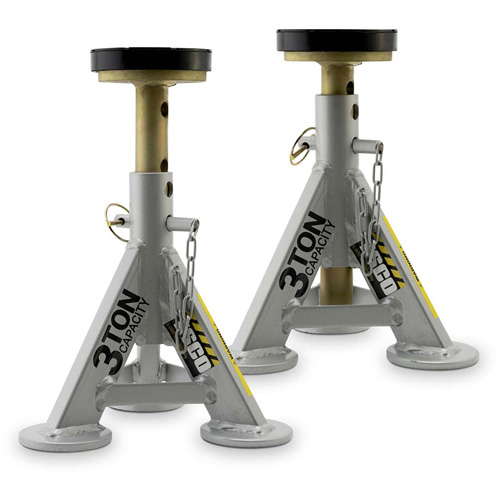 Performance Shorty Low Profile Jack Stands, 3 tons Capacity, 11" - 17" H Dufferin Supply