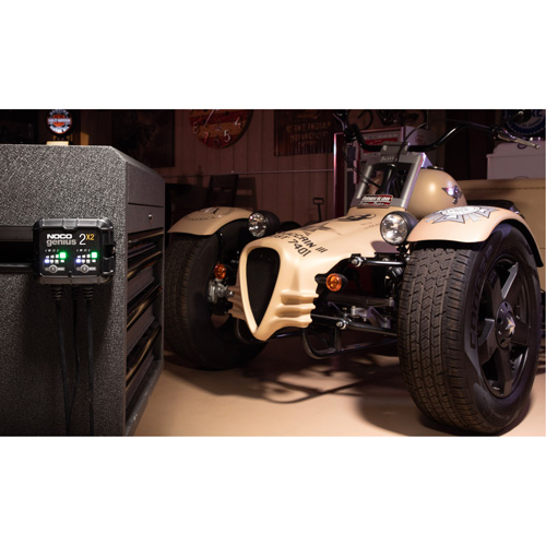 Chargeur de batterie 2 sorties de 4 A Genius 2X2 Dufferin Supply