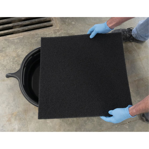 Black Oval Drain Pan Dufferin Supply