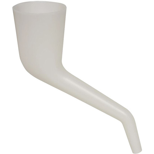 Entonnoir translucide &agrave; angle droit, Plastique Dufferin Supply