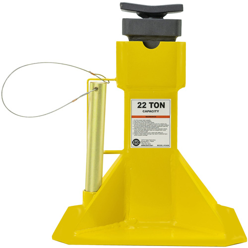 Jack Stands with Adjustable Screw Top Saddle, Locking Pin, 15-1/2" - 20-1/2" H Dufferin Supply