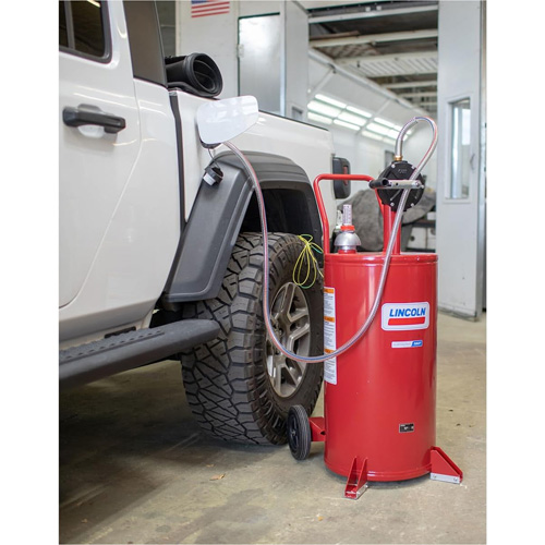 Chariot &agrave; carburant en acier de 25 gallons avec pompe rotative bidirectionnelle Dufferin Supply