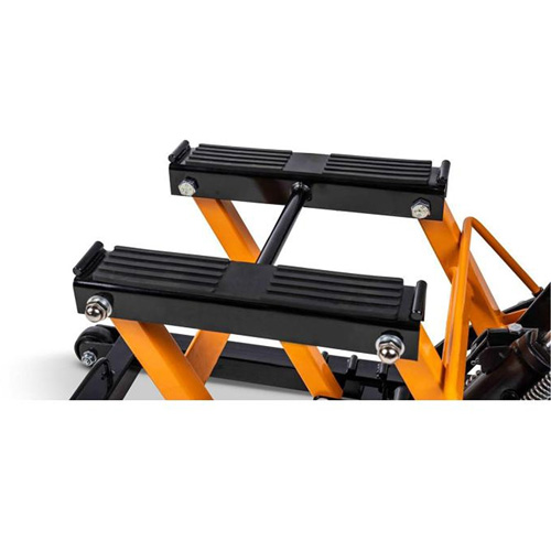 ATV and Motorcycle Jack, 0.75 Ton(s) Capacity, 4-2/3" Lowered, 14-1/2" Raised, Manual Hydraulic Dufferin Supply