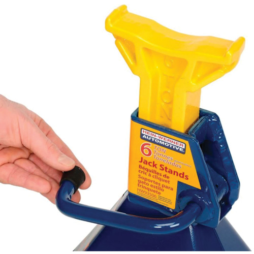 Jack Stand, Locking Handle/Ratchet, 6 tons Capacity, 25-1/4" H Dufferin Supply