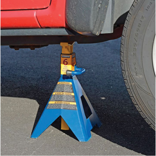 Jack Stand, Locking Handle/Ratchet, 6 tons Capacity, 25-1/4" H Dufferin Supply