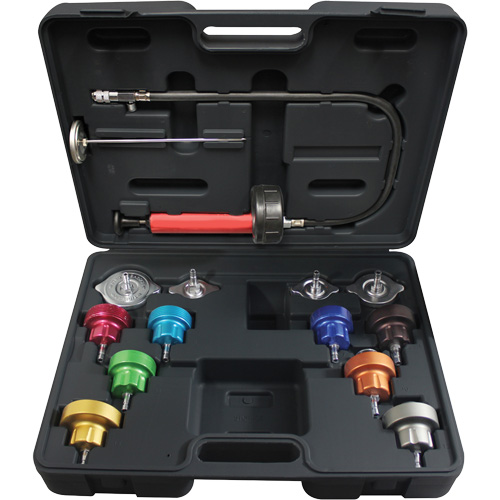 14-Piece Universal Cooling System Pressure Test Kit Dufferin Supply