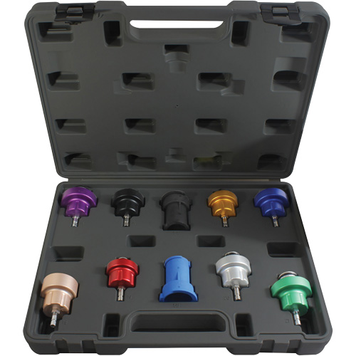 10-Piece Cooling System Pressure Test Adapter Kit Dufferin Supply