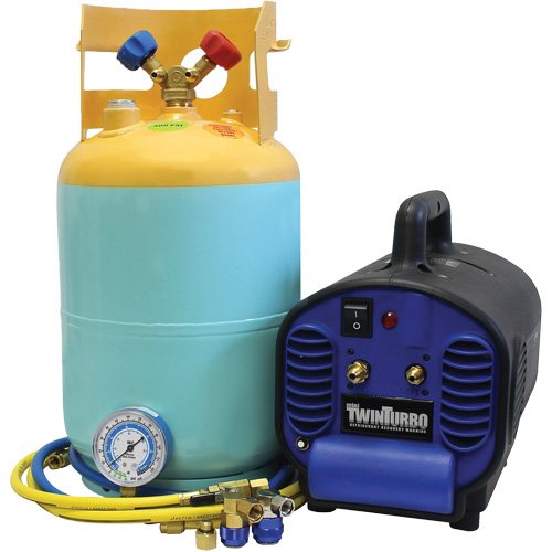 Mini Twin Refrigerant Recovery System For Contaminated R134A And R1234Yf Dufferin Supply