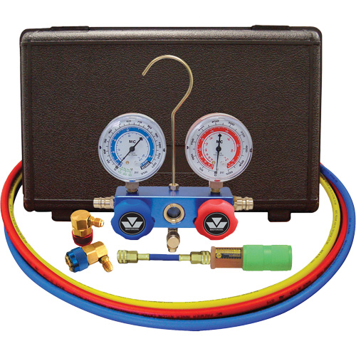 Ensemble de manom&egrave;tre &agrave; collecteur &agrave; deux voies pour l'automobile R134A avec mini injecteur de colorant Dufferin Supply