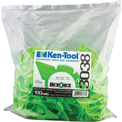 HexChex Multi-Size Loose Wheel Nut Indicator Dufferin Supply