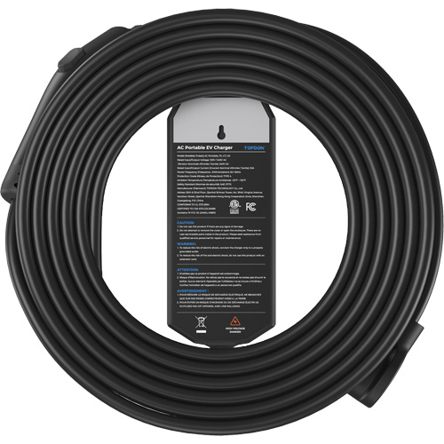 PulseQ AC Portable NEMA 6-50 Plug, 32 A, Level 2 AC, Type 1 (SAE J1772) Connector Dufferin Supply
