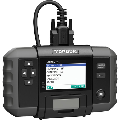 BT600 12V Battery & 12V/24V System Tester with Built-in Printer Dufferin Supply