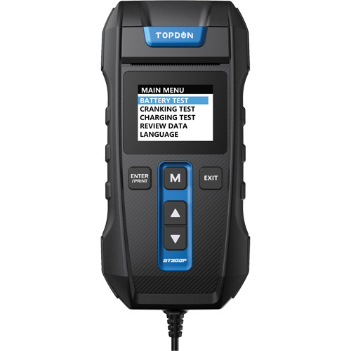 BT300P Battery, Charging & Cranking System Tester with Printer Dufferin Supply