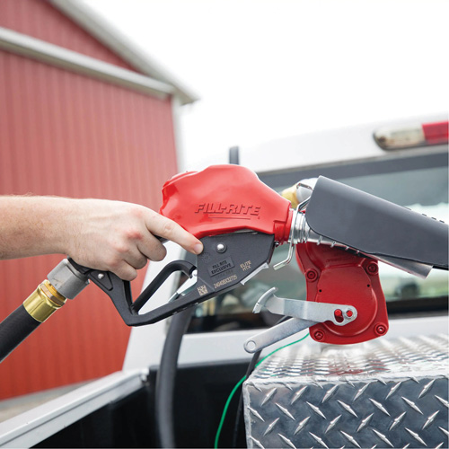 Red Automatic Gasoline Spout Nozzle Dufferin Supply