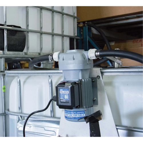 115V AC DEF Transfer Pump & IBC Tote Bracket with Nozzle Dufferin Supply