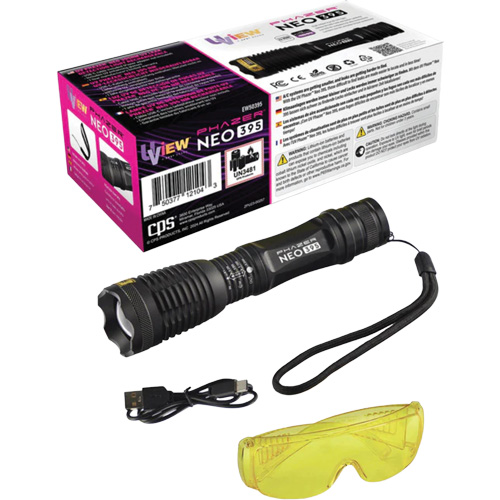 UView&reg; Phazer NEO 395 Rechargeable UV Leak Detection Light Dufferin Supply
