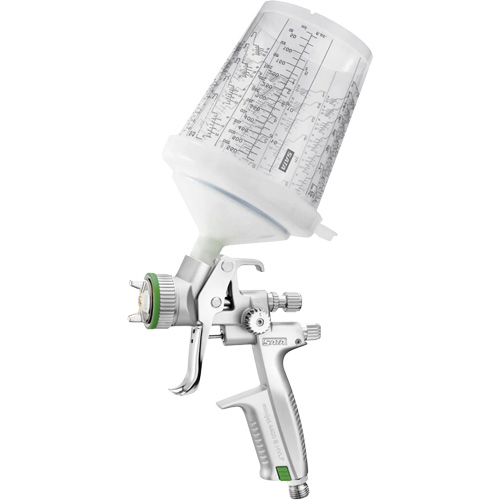 4400 B HVLP 1.0 SR 0.3 L RPS Premium Paint Spray Gun for Spot Repairs in Automotive Finishes, 1/4" NPT Air Inlet, 4.24 CFM, 0.3 L Capacity, 0.14 PSI Dufferin Supply