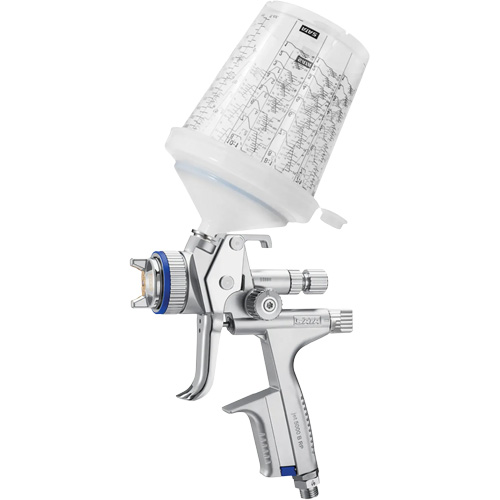 5000 B HVLP Nozzle 1.4 RPS Paint Spray Gun with Multi-Purpose Cup, 1/4" NPT Air Inlet, 15.19 CFM, 0.3 L/0.6 L/0.9 L Capacity, 0.17 PSI Dufferin Supply