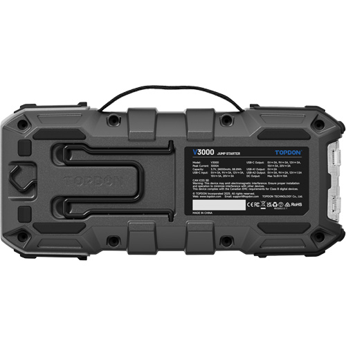 V3000 Jump Starter, Power Bank & Flashlight Dufferin Supply