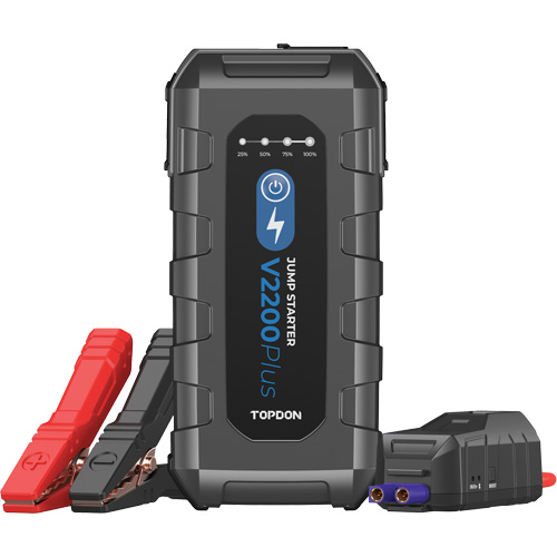 V2200Plus 2-en-1: d&eacute;marreur de secours 2200 A de pointe, testeur de batterie et de syst&egrave;me Dufferin Supply