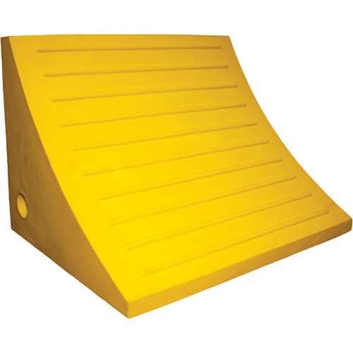Cale de roue, Polyur&eacute;thane, Jaune, 15-1/4" la x 12-1/8'' p x 10-3/4" h Dufferin Supply