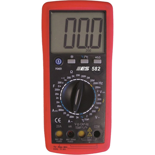 Deluxe Digital Multimeter with Amp Shutters Dufferin Supply